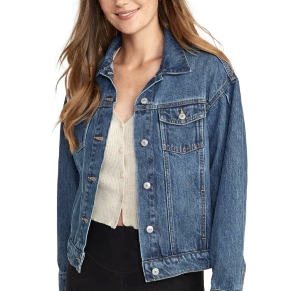 Old Navy Denim Jacket Sz M - Picture 4 of 9